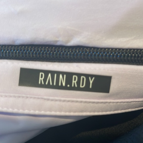 Adidas women’s waterproof jacket in lilac and navy blue size medium - Picture 7 of 9